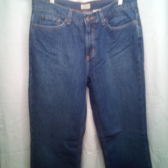 L. L. Bean Jeans 12 Reg Women Straight Leg Blue - Picture 8 of 16